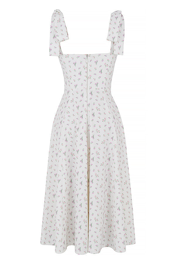 Robe d'été midi fleurie