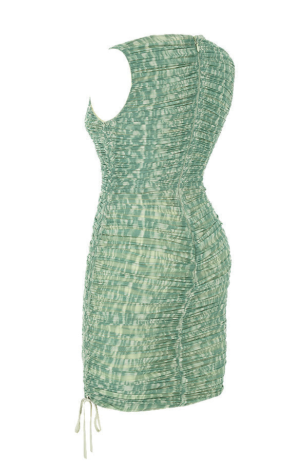 Mini-robe en maille Ivy à volants