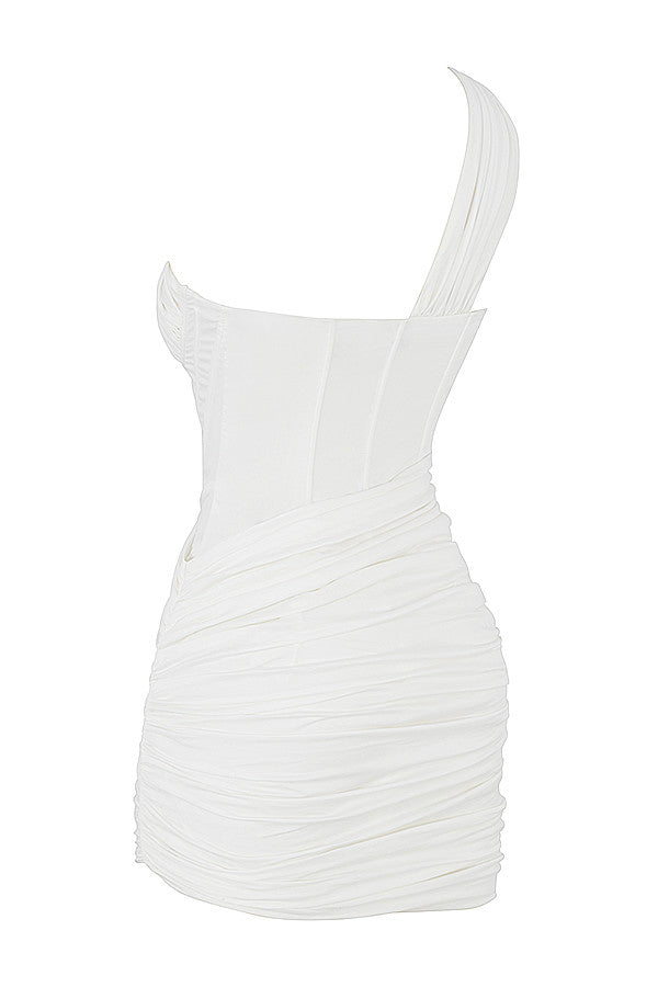 Mini-robe torsadée découpée