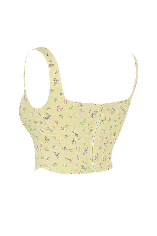 Corset à fleurs de citronnier