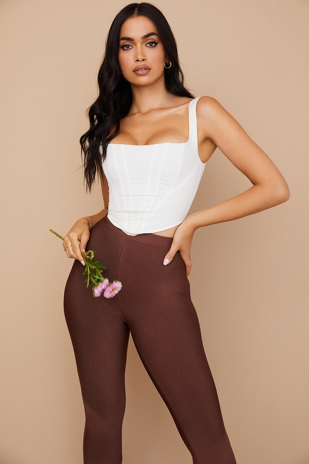 Corset en coton blanc