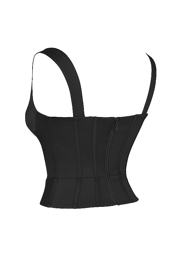 Corset en satin cristal
