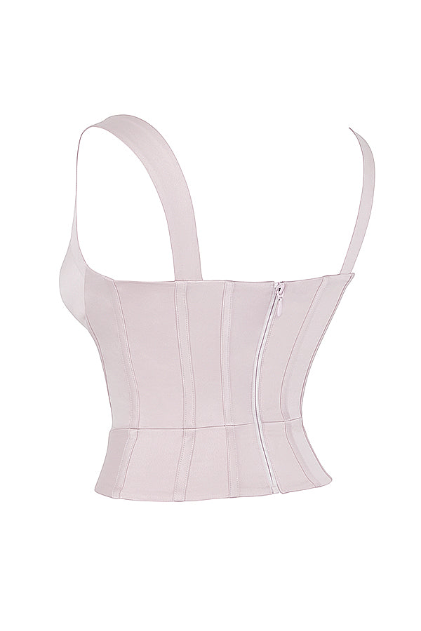 Corset en satin cristal