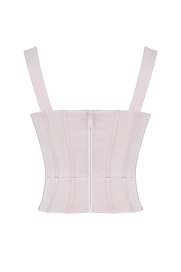 Corset en satin cristal
