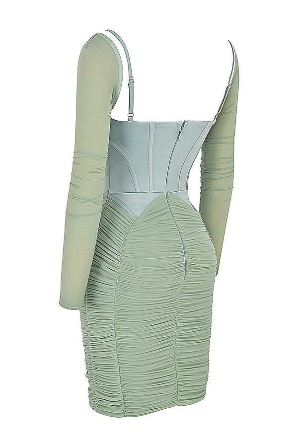 Robe corset plissée