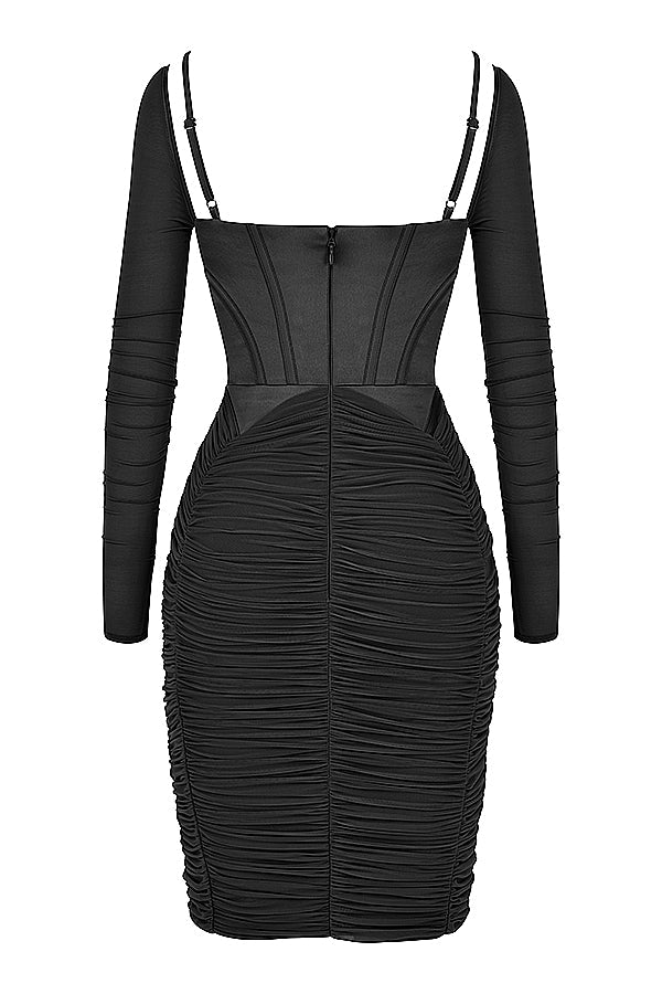 Robe corset plissée