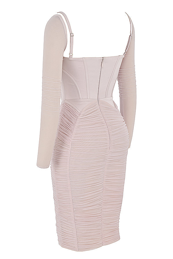 Robe corset plissée