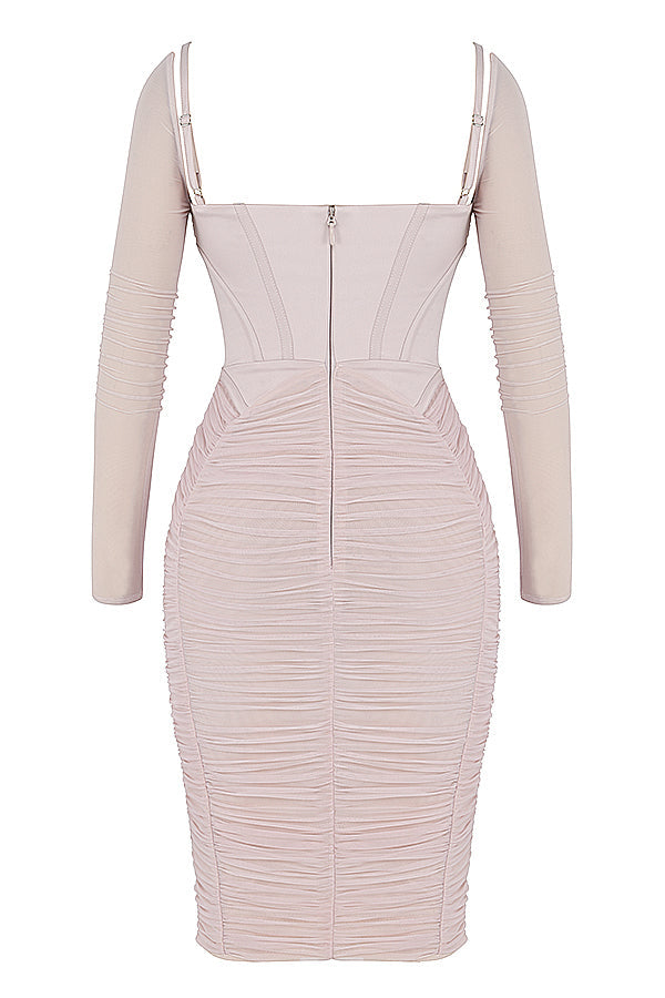 Robe corset plissée