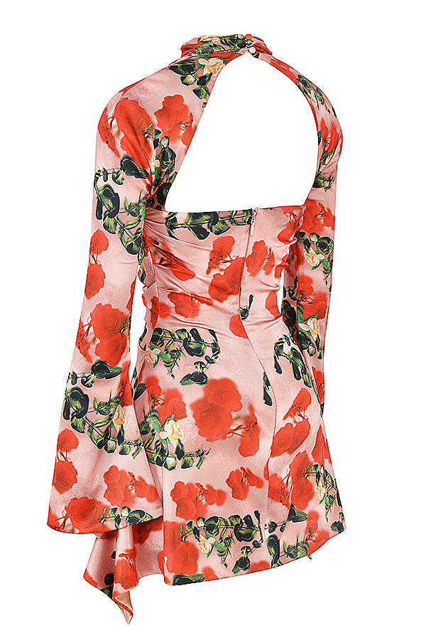 Robe corset drapée