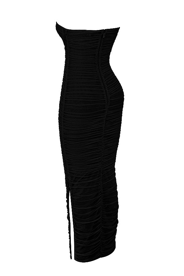 Robe longue en maille