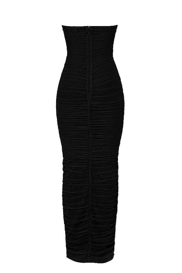 Robe longue en maille