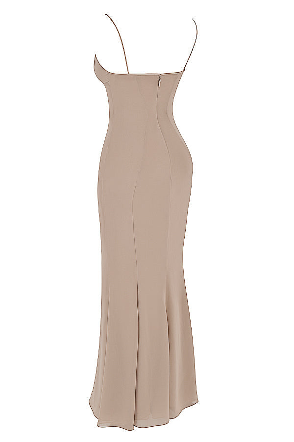 Robe longue avec corset