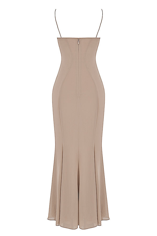 Robe longue avec corset
