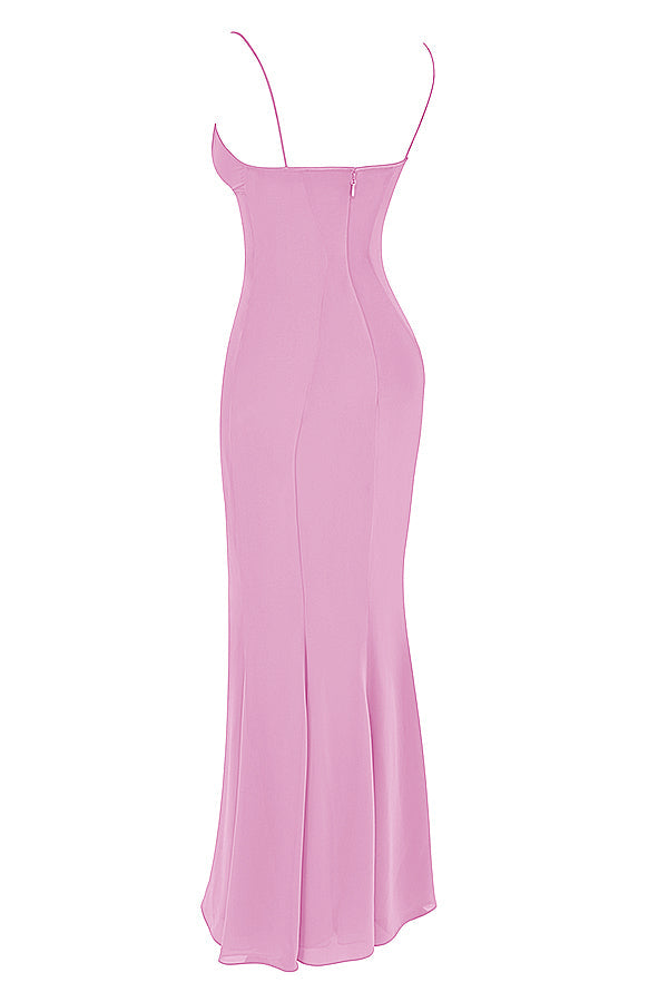 Robe longue avec corset