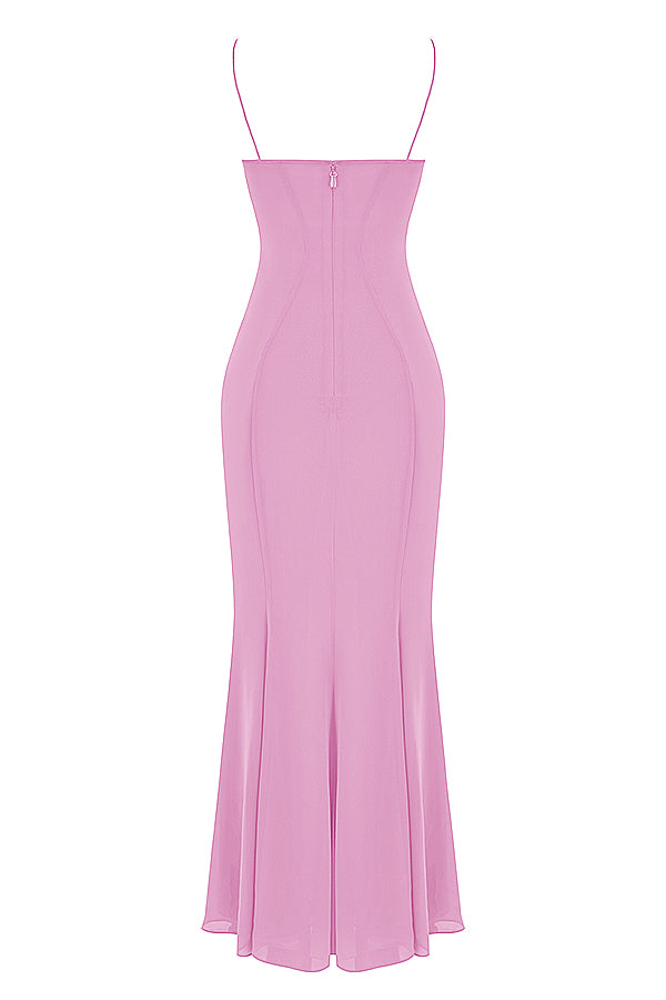 Robe longue avec corset