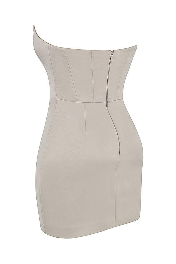 Mini-robe avec corset Oyster
