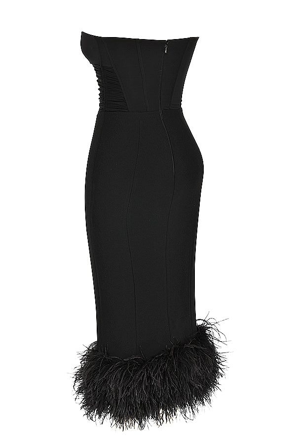 Robe corset sans bretelles