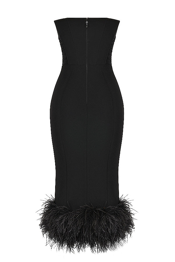 Robe corset sans bretelles