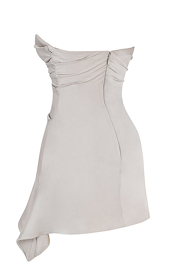 Robe corset bustier drapée