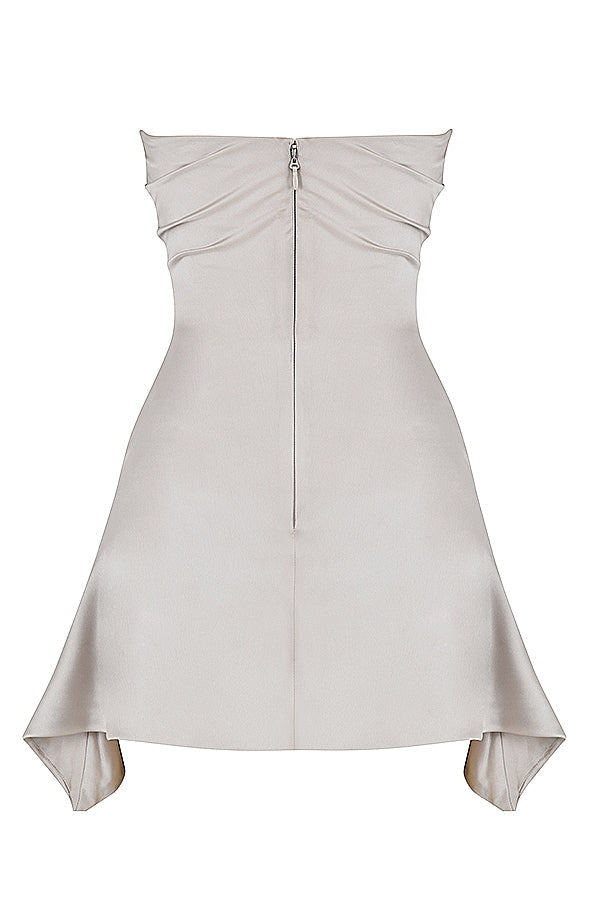 Robe corset bustier drapée