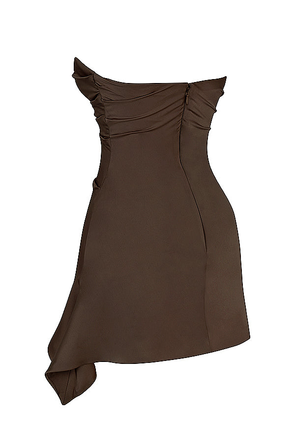 Robe corset bustier drapée