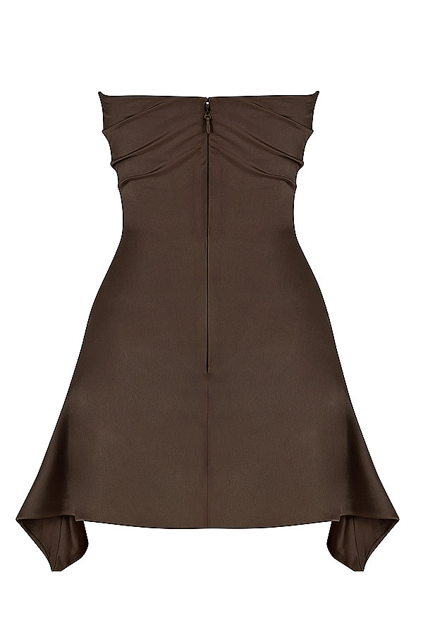 Robe corset bustier drapée