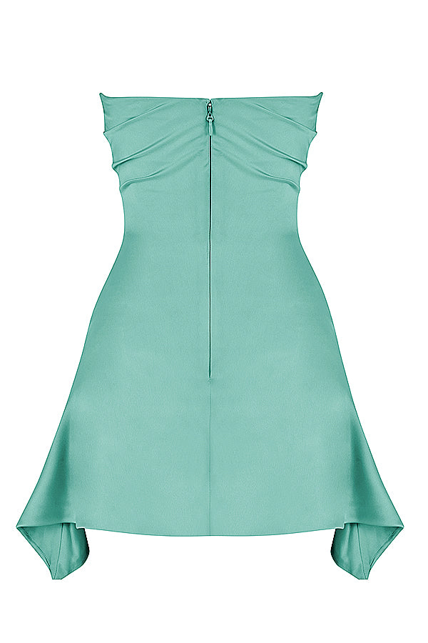 Robe corset bustier drapée