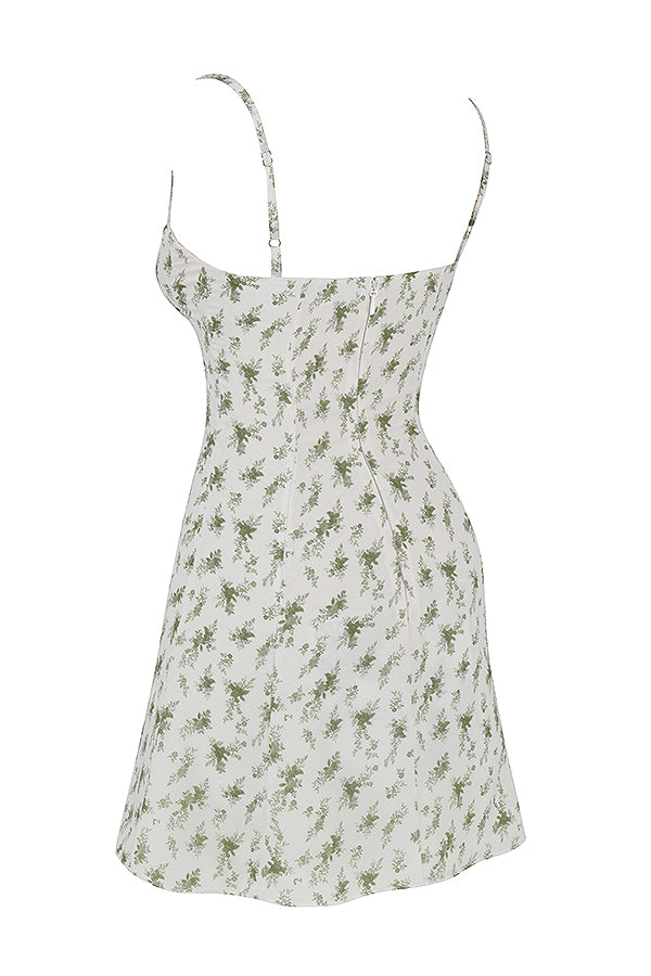 Mini-robe à imprimé jardin