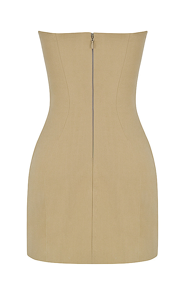 Mini-robe bustier pierre
