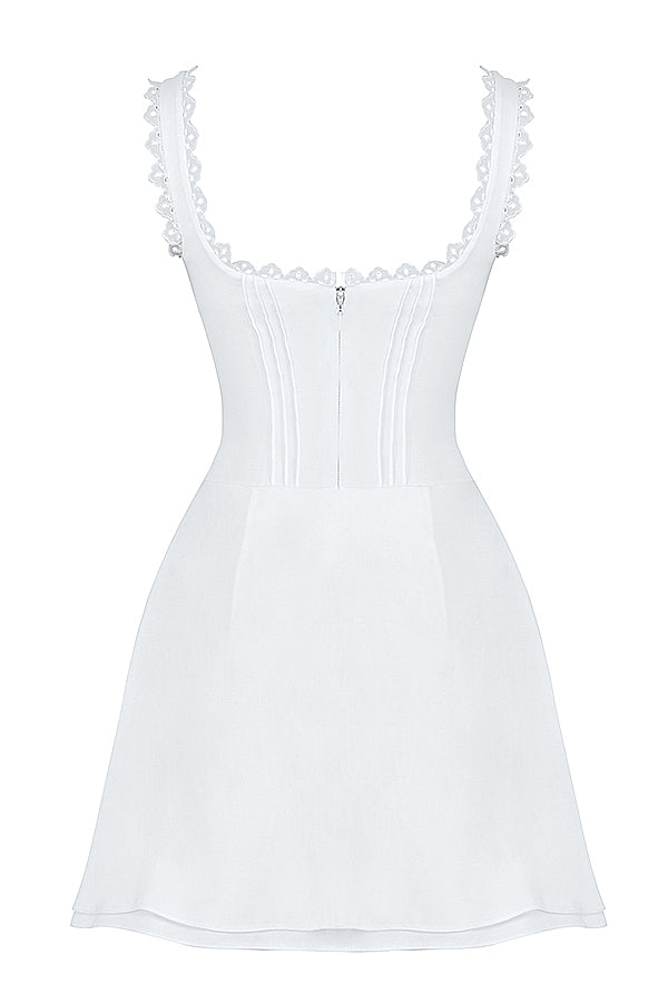 Robe courte à pinces