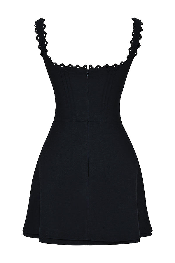 Robe courte à pinces