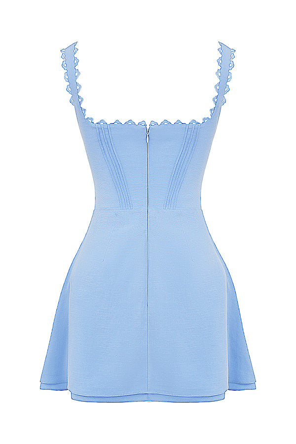 Robe courte à pinces
