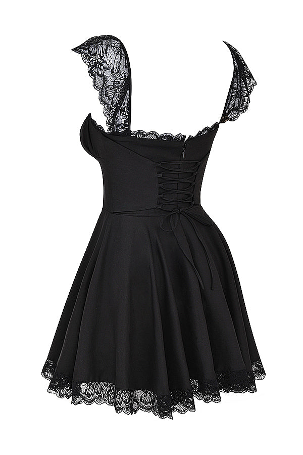 Robe courte trapàze