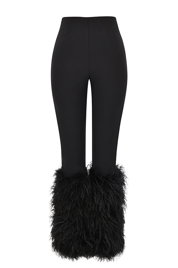 Corset en velours noir avec pantalon court