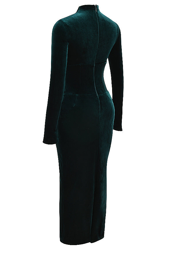 Robe corset en velours