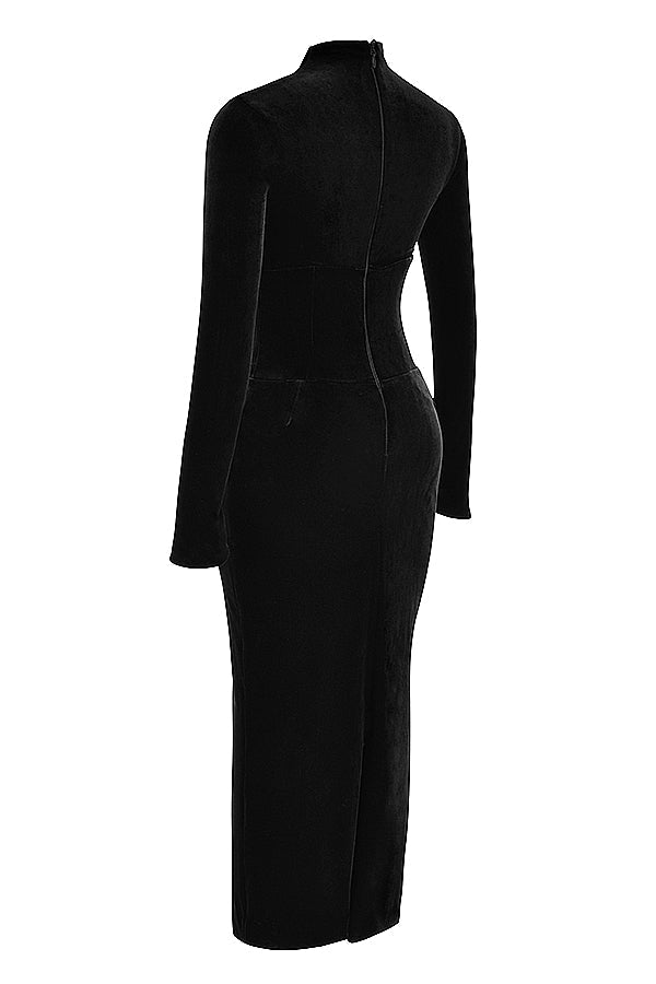 Robe corset en velours