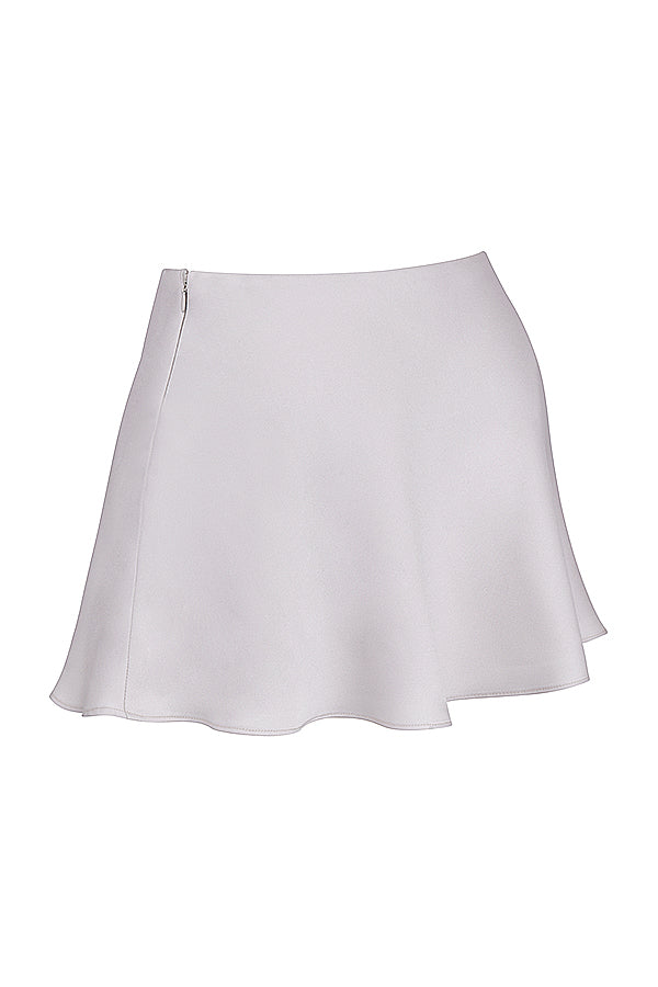 Top à armatures noir blanc cassé avec mini-jupe