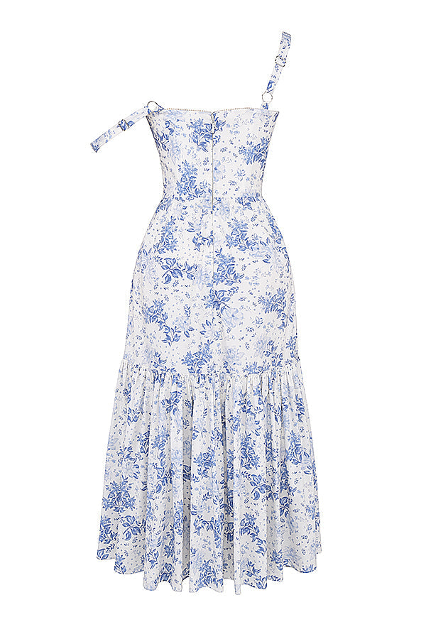 Robe d'été midi fleurie