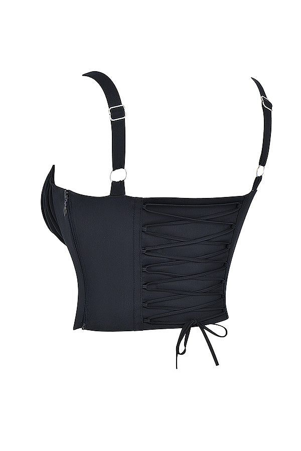Corset bustier noir