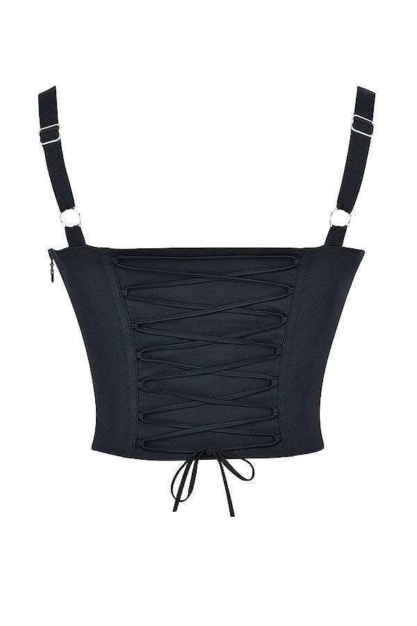 Corset bustier noir