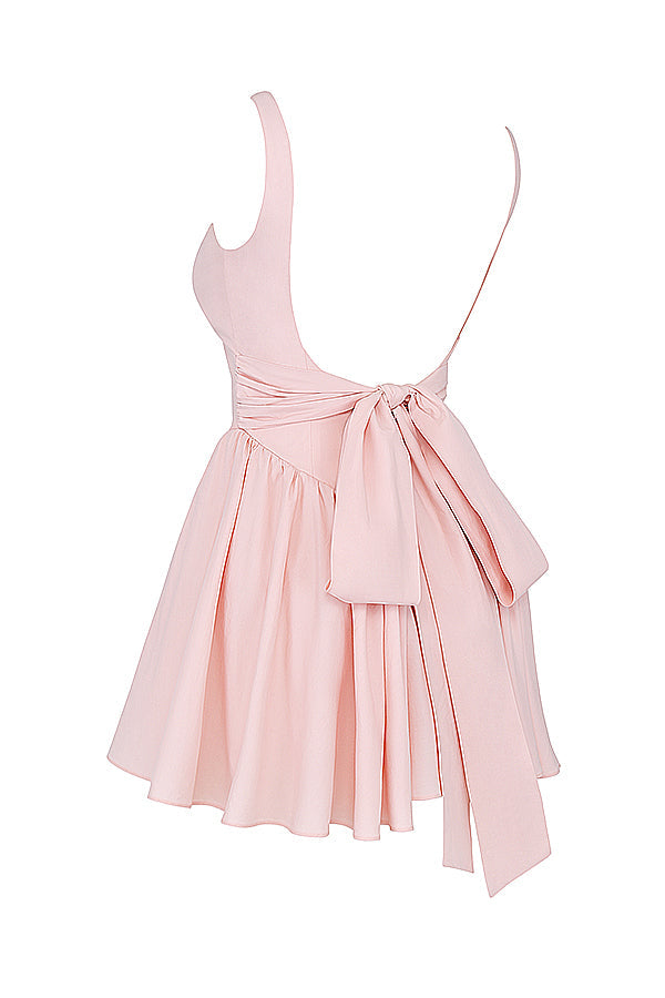 Mini-robe avec nàud