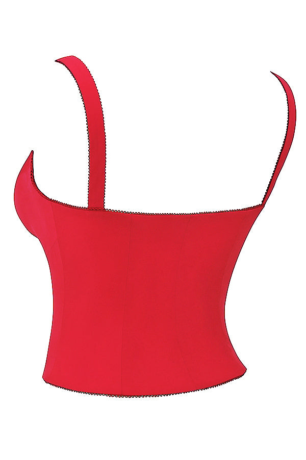 Corset rouge cerise