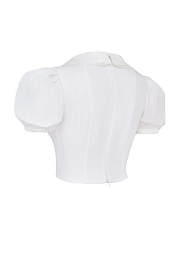 Dessus passepoil blanc