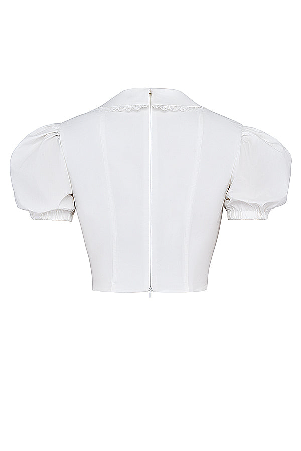 Dessus passepoil blanc