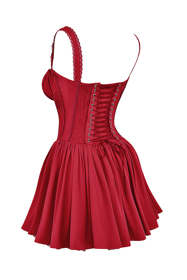 Mini-robe corset