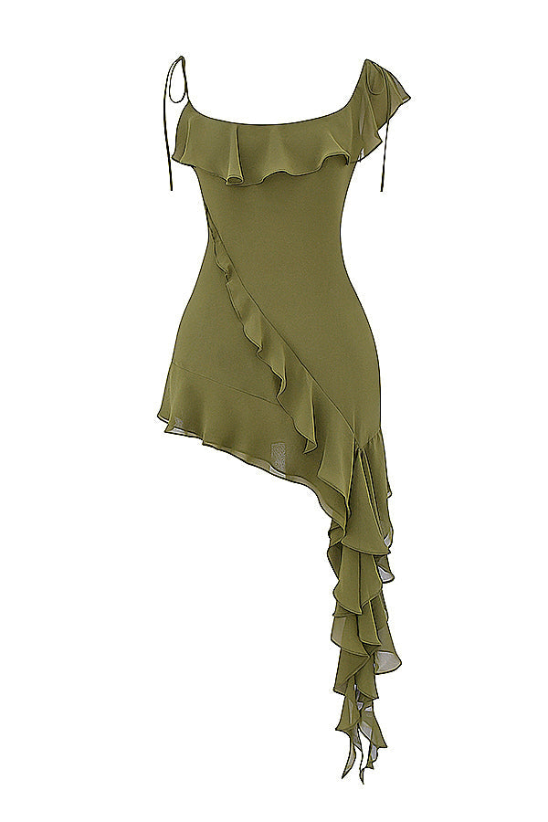 Mini-robe à volants