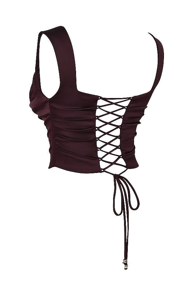 Ensemble corset riche et jupe longue