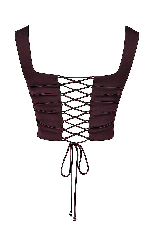 Ensemble corset riche et jupe longue