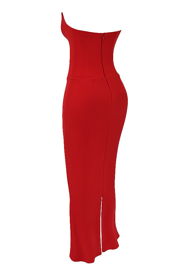 Robe corset sans bretelles