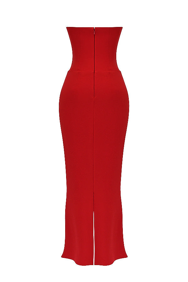 Robe corset sans bretelles